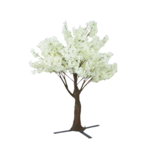 75" Cherry Blossom Tree, White