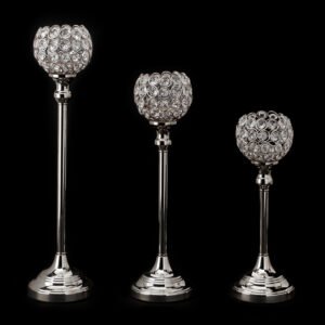 Crystal Ball Stand, Silver