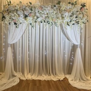 Backdrop with Flower Panel Set