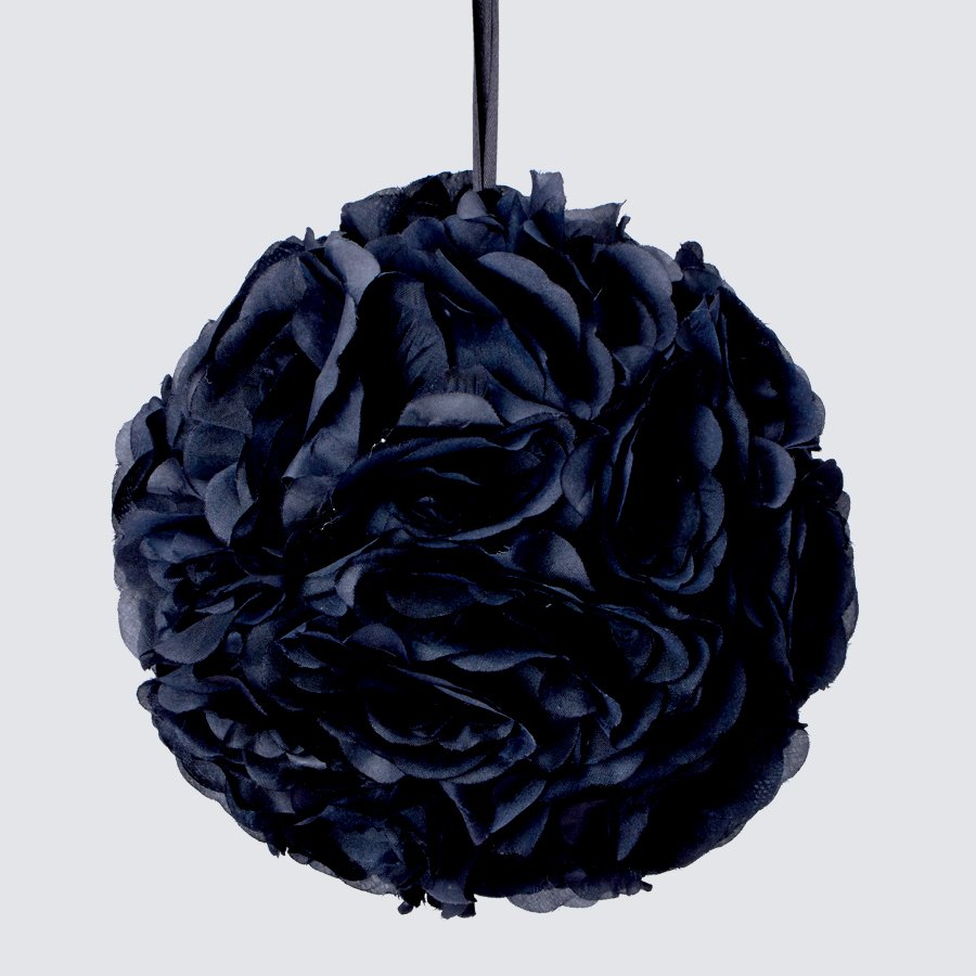 Pomander Kissing Balls/Flower Balls, Black