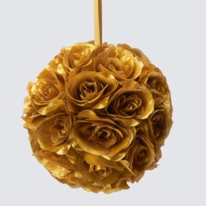 Pomander Kissing Balls/Flower Balls, Gold