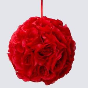 Pomander Kissing Balls/Flower Balls, Red