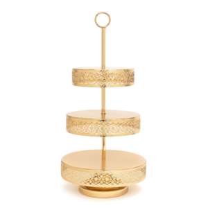 3-Tier Cupcake Stand-Gold