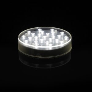 6" Base Light, Round, White