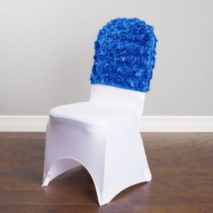Rosette Cap for Banquet Chair, Royal Blue