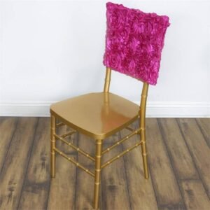 Rosette Cap for Chiavari Chair, Fuchsia