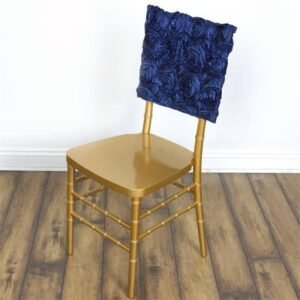 Rosette Cap for Chiavari Chair, Navy Blue