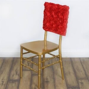 Rosette Cap for Chiavari Chair, Red