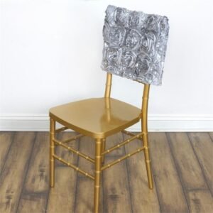 Rosette Cap for Chiavari Chair, Silver