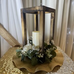 Centerpiece, Wood Lantern