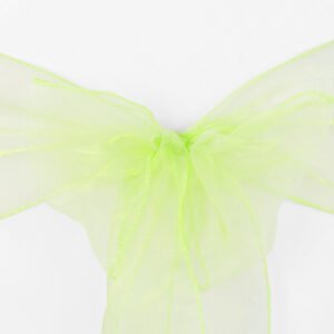 Chair Sash, Organza- Apple Green