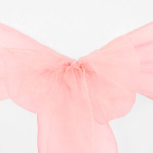 Chair Sash, Organza- Coral