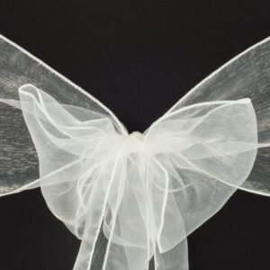 Chair Sash, Organza- Ivory