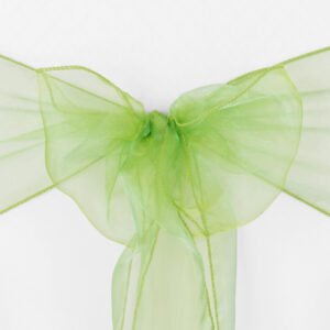 Chair Sash, Organza- Lime