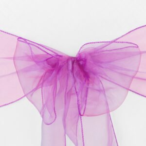 Chair Sash, Organza- Magenta