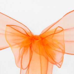 Chair Sash, Organza- Orange