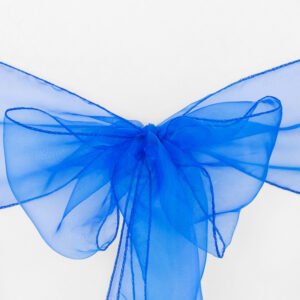 Chair Sash, Organza- Royal Blue