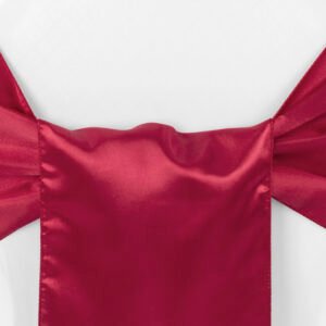 Chair Sash, Satin- Apple Red