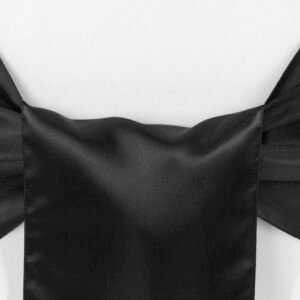 Chair Sash, Satin- Black