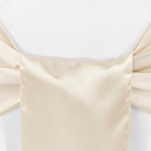 Chair Sash, Satin- Champagne