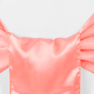 Chair Sash, Satin- Coral