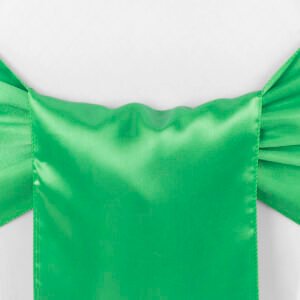 Chair Sash, Satin- Emerald Green