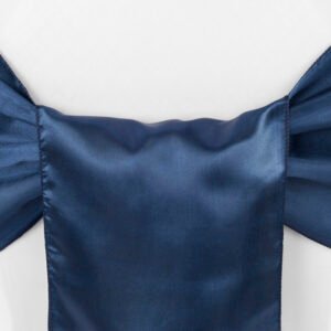 Chair Sash, Satin- Navy Blue