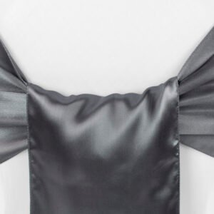 Chair Sash, Satin- Pewter