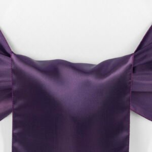 Chair Sash, Satin- Plum