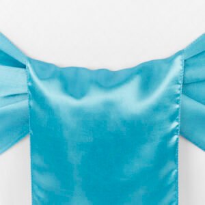 Chair Sash, Satin- Turquoise