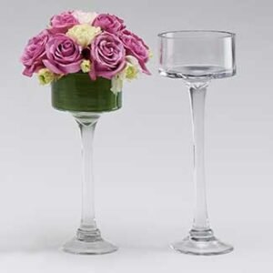 Stemmed Candle Holder, 5.5"x14"