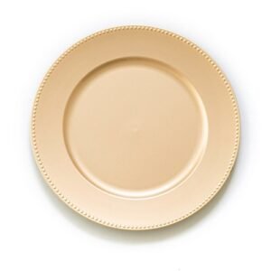 Charger, Plastic, Gold