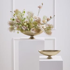 Charlize Compote, Metal, Gold, 11"x3.75"