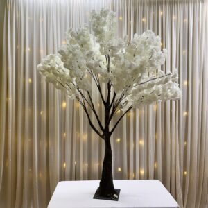 75" Cherry Blossom Tree, White