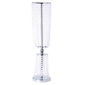 Crystal Column, 32", Silver