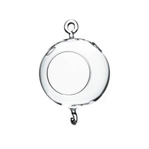 Glass Globe with Hook, 4"x6"