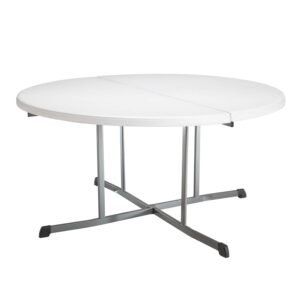 Fold-in-Half Table, Lifetime, Round, 48"