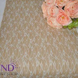 Table Runner, Burlap, Lily Lace