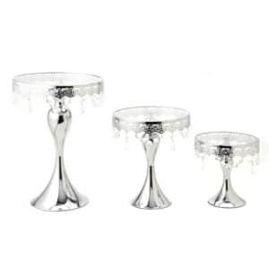 Mermaid, 7.5", 9" and 10.5", Silver