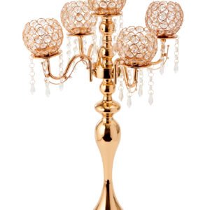 Mermaid Crystal Ball, Tabletop, Gold, 17"x27.5"