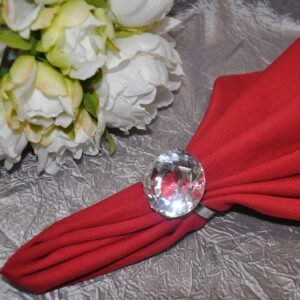 Napkin Ring Holder, Metal, Diamond