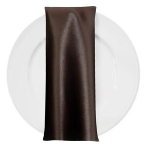 Napkin, Satin- Brown
