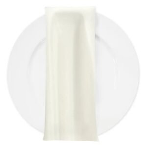 Napkin, Satin- Ivory
