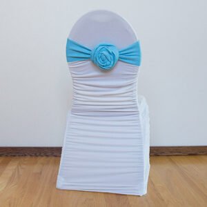 Polyester, Floral Pattern- Blue