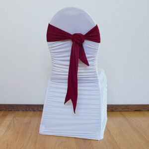 Polyester, Floral Pattern- Burgundy