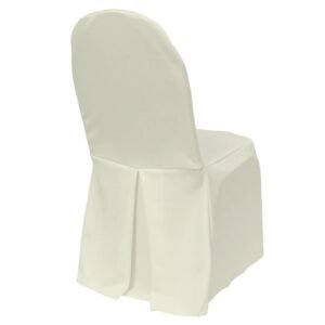 Premium Polyester with Pleat Back, Banquet- Ivory