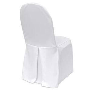 Premium Polyester with Pleat Back, Banquet-White