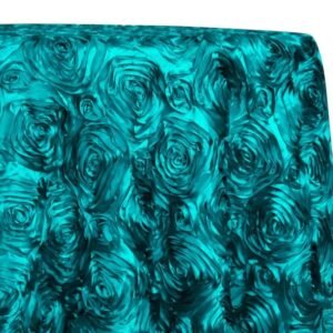 Rosette Satin, Teal