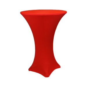 Spandex, Cocktail Table Cover, Fitted- Red