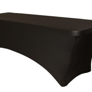 Spandex, Rectangular Table- Black